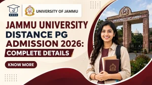 Jammu University Distance PG Admission